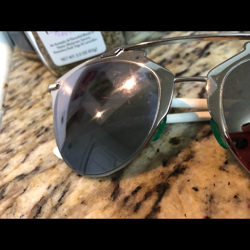 Dior Aviator Sunglasses in Silver - Picture 6 of 9